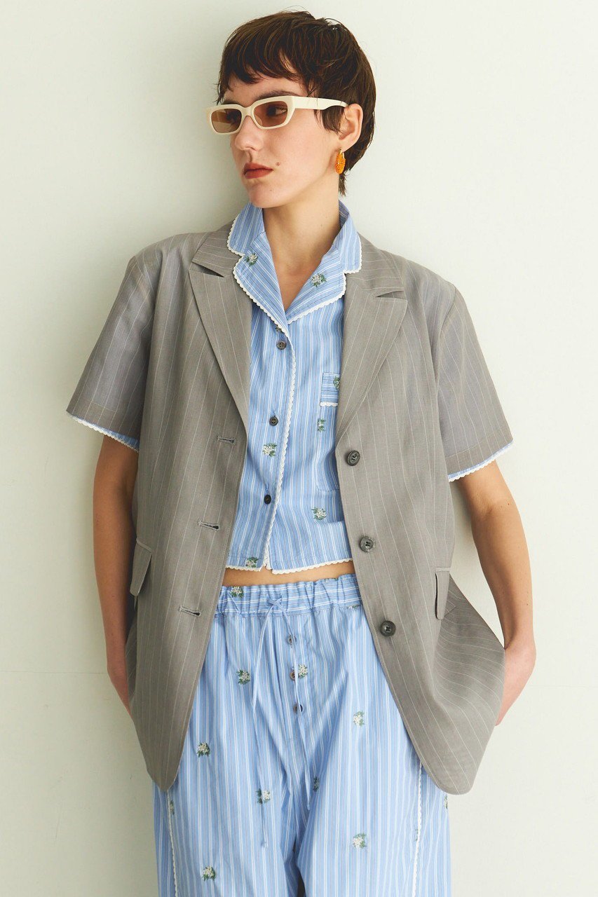 【メゾンスペシャル/MAISON SPECIAL】のSheer Half Sleeve Jacket/シアーハーフスリーブジャケット 人気、トレンドファッション・服の通販 founy(ファニー) 　ファッション　Fashion　レディースファッション　Fashion for Women　アウター　Coat / Outerwear Collection　レディースジャケット・軽アウター　Jackets　オーガンジー　Organza Fabric　軽量　Lightweight, Ultra Light　ジャケット　Jacket, Outerwear　メッシュ　Mesh, Net Fabric　リラックス　Relax, Relaxed Fit　夏　Summer　other-8|ID: prp329100004464594 ipo3291000000032948690
