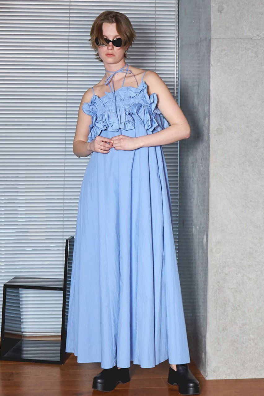 【メゾンスペシャル/MAISON SPECIAL】のRuffle Bear Maxi Dress/フリルベアマキシドレス 人気、トレンドファッション・服の通販 founy(ファニー) 　ファッション　Fashion　レディースファッション　WOMEN　ワンピース　Dress　ドレス　Party Dresses　チュニック　Tunic　マキシワンピース　Maxi Dress　エアリー　Airy　オフショル　Off Shoulder　キャミ　Cami　セパレート　Separate　タフタ　Taffeta　チュニック　Tunic　ドレープ　Drape　ビスチェ　Bustier　フリル　Frills　マキシ　Maxi　リゾート　Resort　ループ　Loop　ロング　Long　other-2|ID: prp329100004464596 ipo3291000000031249012