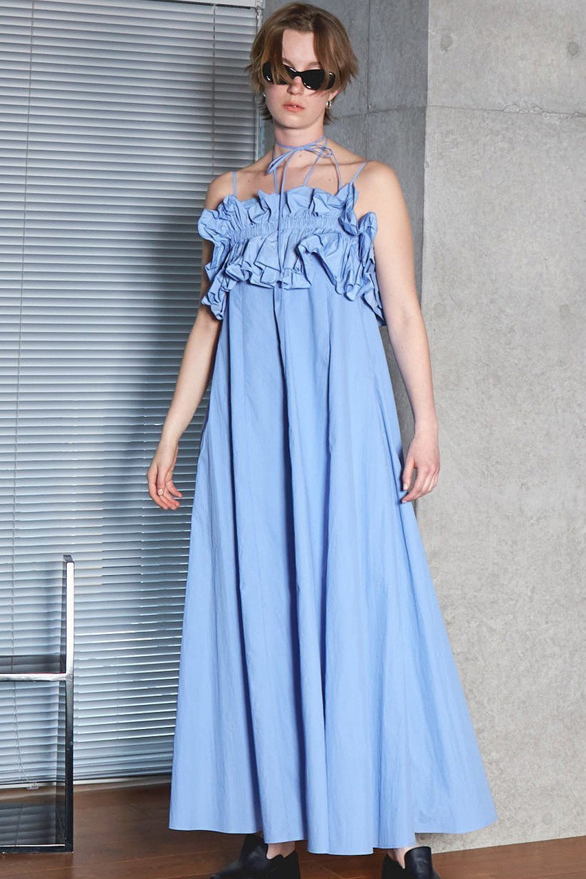 【メゾンスペシャル/MAISON SPECIAL】のRuffle Bear Maxi Dress/フリルベアマキシドレス 人気、トレンドファッション・服の通販 founy(ファニー) 　ファッション　Fashion　レディースファッション　WOMEN　ワンピース　Dress　ドレス　Party Dresses　チュニック　Tunic　マキシワンピース　Maxi Dress　エアリー　Airy　オフショル　Off Shoulder　キャミ　Cami　セパレート　Separate　タフタ　Taffeta　チュニック　Tunic　ドレープ　Drape　ビスチェ　Bustier　フリル　Frills　マキシ　Maxi　リゾート　Resort　ループ　Loop　ロング　Long　other-3|ID: prp329100004464596 ipo3291000000031249014