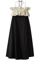 【メゾンスペシャル/MAISON SPECIAL】のRuffle Bear Maxi Dress/フリルベアマキシドレス 人気、トレンドファッション・服の通販 founy(ファニー) ファッション Fashion レディースファッション Fashion for Women ワンピース Dresses フォーマル・パーティードレス・結婚式用ドレス Elegant & Casual Dresses チュニック Tunic Tops & Dresses マキシ丈ワンピース・ロングドレス Maxi Dresses / Long One-Pieces エアリー Airy Texture キャミ Camisole, Cami Top セパレート Separate, Two-Piece タフタ Taffeta, Structured Fabric チュニック Tunic, Long Top ドレープ Drape, Draping Fabric ビスチェ Bustier, Corset Top フリル Frill, Ruffle マキシ Maxi, Full Length リゾート Resort, Vacation Style ループ Loop, Loop Knit ロング Long, Long-Length thumbnail BLK(ブラック)|ID: prp329100004464596 ipo3291000000035344805