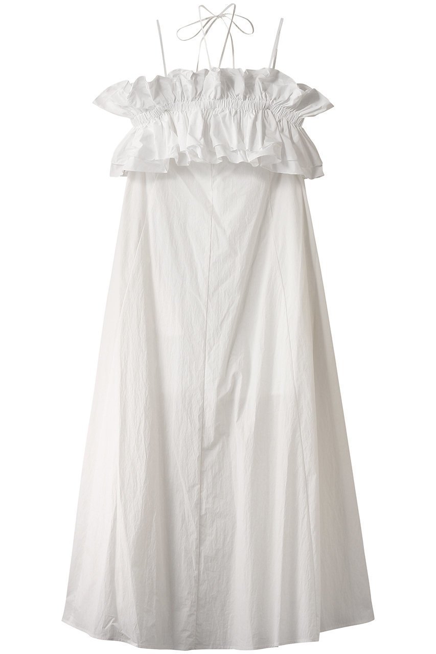 【メゾンスペシャル/MAISON SPECIAL】のRuffle Bear Maxi Dress/フリルベアマキシドレス インテリア・キッズ・メンズ・レディースファッション・服の通販 founy(ファニー) ファッション Fashion レディースファッション Fashion for Women ワンピース Dresses フォーマル・パーティードレス・結婚式用ドレス Elegant & Casual Dresses チュニック Tunic Tops & Dresses マキシ丈ワンピース・ロングドレス Maxi Dresses / Long One-Pieces エアリー Airy Texture キャミ Camisole, Cami Top セパレート Separate, Two-Piece タフタ Taffeta, Structured Fabric チュニック Tunic, Long Top ドレープ Drape, Draping Fabric ビスチェ Bustier, Corset Top フリル Frill, Ruffle マキシ Maxi, Full Length リゾート Resort, Vacation Style ループ Loop, Loop Knit ロング Long, Long-Length WHT(ホワイト)|ID: prp329100004464596 ipo3291000000035344806