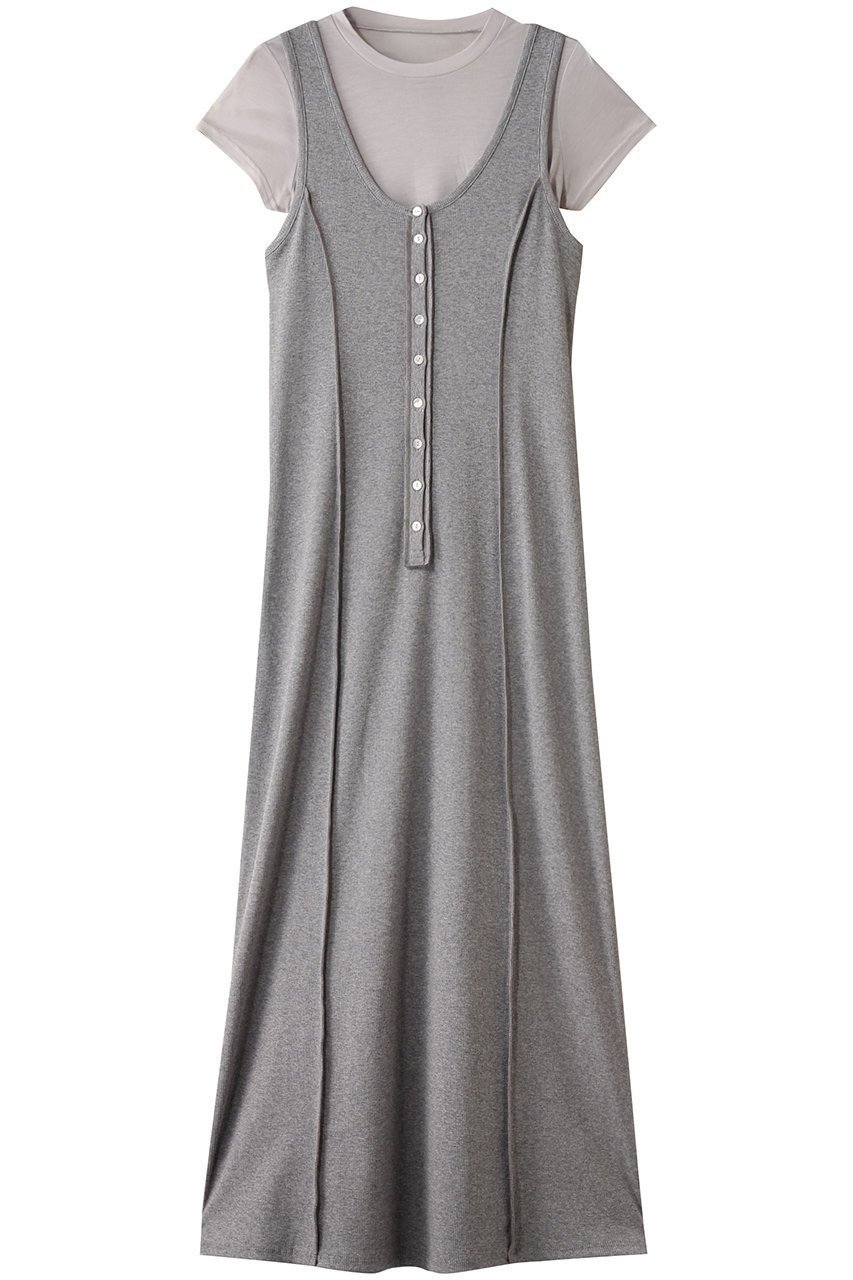 【メゾンスペシャル/MAISON SPECIAL】のHenry Neck Layered Cut And Sew Dress/ヘンリーネックレイヤードカットワンピース インテリア・キッズ・メンズ・レディースファッション・服の通販 founy(ファニー) 　ファッション　Fashion　レディースファッション　Fashion for Women　ワンピース　Dresses　フォーマル・パーティードレス・結婚式用ドレス　Elegant & Casual Dresses　チュニック　Tunic Tops & Dresses　シアー　Sheer, See-Through　シンプル　Simple, Minimal　チュニック　Tunic, Long Top　モノトーン　Monotone, Black and White　ロング　Long, Long-Length　エレガント 上品　Elegant　GRY(グレー)|ID: prp329100004464598 ipo3291000000032788353