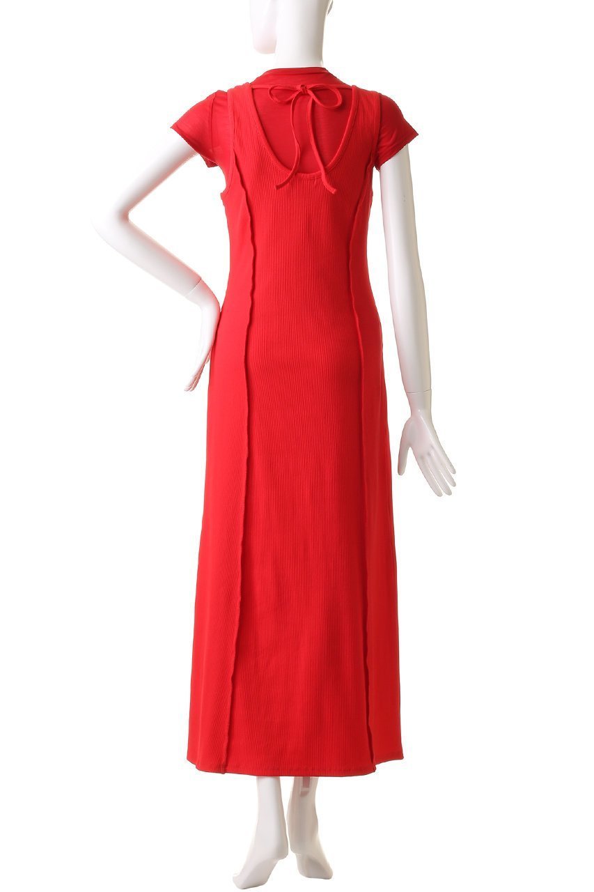 【メゾンスペシャル/MAISON SPECIAL】のHenry Neck Layered Cut And Sew Dress/ヘンリーネックレイヤードカットワンピース 人気、トレンドファッション・服の通販 founy(ファニー) 　ファッション　Fashion　レディースファッション　Fashion for Women　ワンピース　Dresses　フォーマル・パーティードレス・結婚式用ドレス　Elegant & Casual Dresses　チュニック　Tunic Tops & Dresses　シアー　Sheer, See-Through　シンプル　Simple, Minimal　チュニック　Tunic, Long Top　モノトーン　Monotone, Black and White　ロング　Long, Long-Length　エレガント 上品　Elegant　other-4|ID: prp329100004464598 ipo3291000000032788361