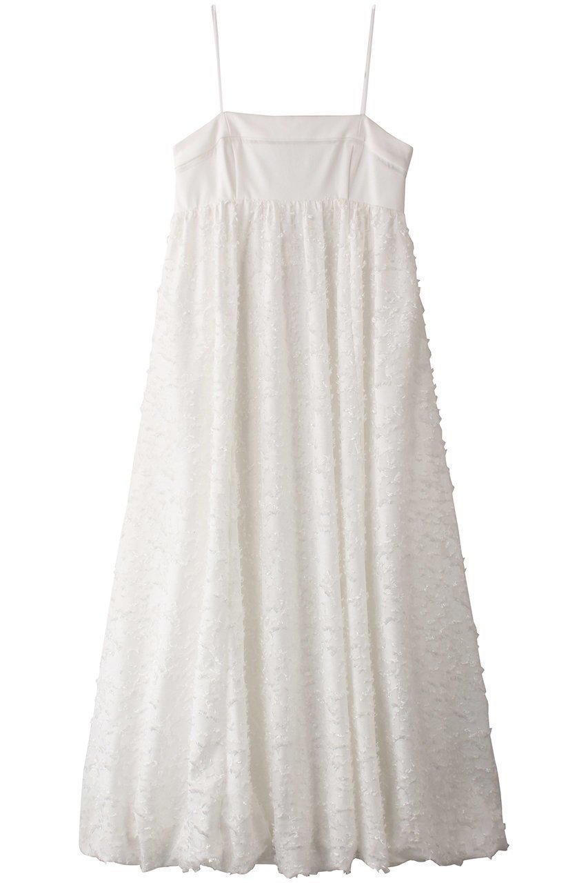 【メゾンスペシャル/MAISON SPECIAL】のDocking Jacquard Balloon Dress/ドッキングジャガードバルーンワンピース インテリア・キッズ・メンズ・レディースファッション・服の通販 founy(ファニー) 　ファッション　Fashion　レディースファッション　Fashion for Women　ワンピース　Dresses　フォーマル・パーティードレス・結婚式用ドレス　Elegant & Casual Dresses　チュニック　Tunic Tops & Dresses　カットジャガード　Cut Jacquard　チュニック　Tunic, Long Top　バルーン　Balloon, Balloon Silhouette　マキシ　Maxi, Full Length　ロング　Long, Long-Length　WHT(ホワイト)|ID: prp329100004464601 ipo3291000000036097037