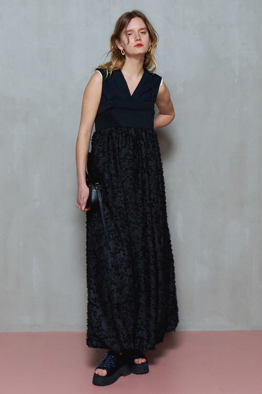 【メゾンスペシャル/MAISON SPECIAL】のDocking Jacquard Balloon Dress/ドッキングジャガードバルーンワンピース 人気、トレンドファッション・服の通販 founy(ファニー) 　ファッション　Fashion　レディースファッション　Fashion for Women　ワンピース　Dresses　フォーマル・パーティードレス・結婚式用ドレス　Elegant & Casual Dresses　チュニック　Tunic Tops & Dresses　カットジャガード　Cut Jacquard　チュニック　Tunic, Long Top　バルーン　Balloon, Balloon Silhouette　マキシ　Maxi, Full Length　ロング　Long, Long-Length　other-8|ID: prp329100004464601 ipo3291000000036097044