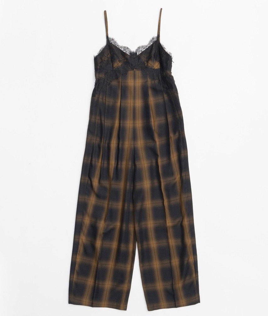 【メゾンスペシャル/MAISON SPECIAL】のPlaid Lace Camisole All-In-One/チェックレースキャミオールインワン インテリア・キッズ・メンズ・レディースファッション・服の通販 founy(ファニー) 　ファッション　Fashion　レディースファッション　WOMEN　パンツ　Pants　インナー　Inner　シェイプ　Shape　シンプル　Simple　チェック　Check　レース　Race　エレガント 上品　Elegant　NVY(ネイビー)|ID: prp329100004464602 ipo3291000000031236527