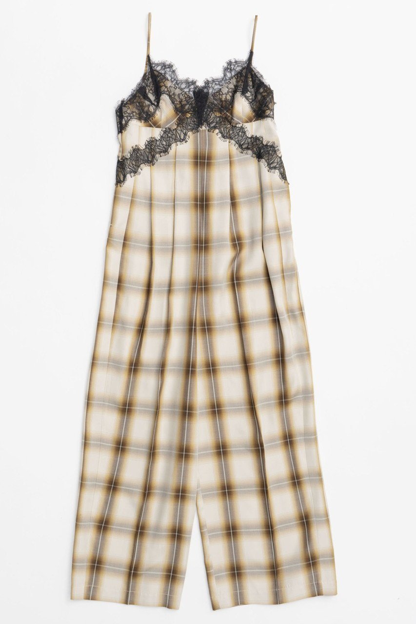 【メゾンスペシャル/MAISON SPECIAL】のPlaid Lace Camisole All-In-One/チェックレースキャミオールインワン インテリア・キッズ・メンズ・レディースファッション・服の通販 founy(ファニー) 　ファッション　Fashion　レディースファッション　WOMEN　パンツ　Pants　インナー　Inner　シェイプ　Shape　シンプル　Simple　チェック　Check　レース　Race　エレガント 上品　Elegant　IVR(アイボリー)|ID: prp329100004464602 ipo3291000000031236528