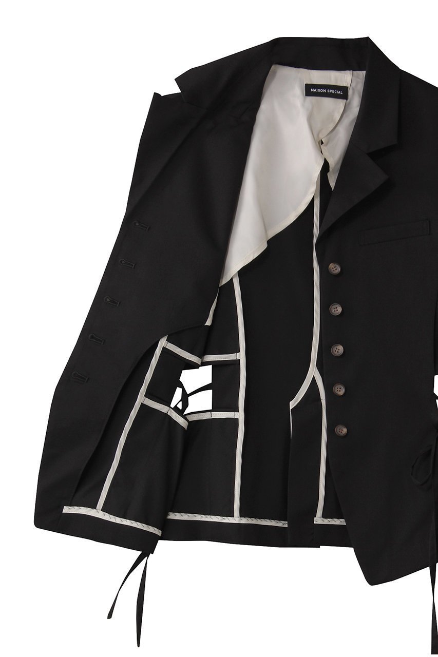 【メゾンスペシャル/MAISON SPECIAL】のSide Hole Gilet/サイドホールジレ 人気、トレンドファッション・服の通販 founy(ファニー) 　ファッション　Fashion　レディースファッション　Fashion for Women　アウター　Coat / Outerwear Collection　レディースジャケット・軽アウター　Jackets　インナー　Innerwear　クラシック　Classic, Timeless Style　シンプル　Simple, Minimal　ジャケット　Jacket, Outerwear　タンク　Tank Top, Sleeveless Top　トレンド　Trend, Trending Now　フロント　Front, Front Design　ベスト　Vest, Waistcoat　半袖　Short Sleeve, Half Sleeve　リボン　Ribbon, Bow　ロング　Long, Long-Length　おすすめ　Recommended / Our Picks　エレガント 上品　Elegant　other-6|ID: prp329100004464606 ipo3291000000036555443