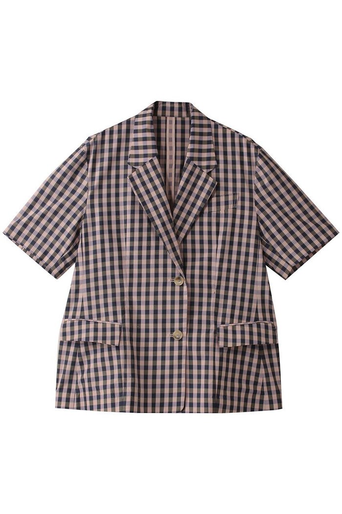【メゾンスペシャル/MAISON SPECIAL】のColor Plaid Half Sleeve Jacket/カラーチェックハーフスリーブジャケット インテリア・キッズ・メンズ・レディースファッション・服の通販 founy(ファニー) https://founy.com/ ファッション Fashion レディースファッション Fashion for Women アウター Coat / Outerwear Collection レディースジャケット・軽アウター Jackets 春 Spring カラフル Colorful Design キュプラ Cupro, Eco Fabric シルク Silk, 100% Silk シンプル Simple, Minimal ジャケット Jacket, Outerwear チェック Check, Plaid, Tartan フォーマル Formal, Dressy 半袖 Short Sleeve, Half Sleeve リラックス Relax, Relaxed Fit S/S・春夏 SS, Spring/Summer, Warm Season 夏 Summer エレガント 上品 Elegant |ID: prp329100004464607 ipo3291000000034594761