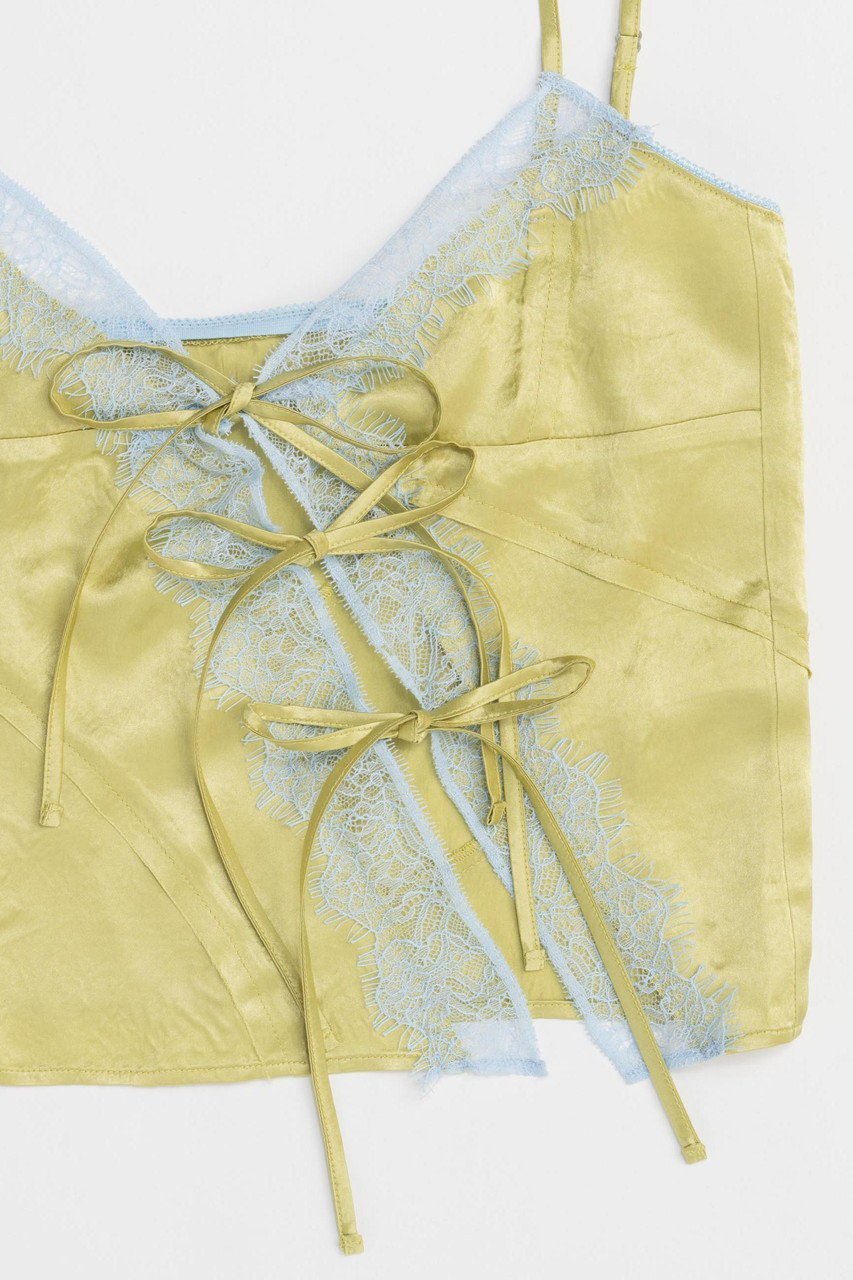 【メゾンスペシャル/MAISON SPECIAL】のLace Docking Satin Camisole/レースドッキングサテンキャミソール 人気、トレンドファッション・服の通販 founy(ファニー) 　ファッション　Fashion　レディースファッション　WOMEN　トップス・カットソー　Tops/Tshirt　キャミソール / ノースリーブ　No Sleeves　シャツ/ブラウス　Shirts/Blouses　キャミソール　Camisole　サテン　Satin　タンク　Tank　ドッキング　Docking　ノースリーブ　No Sleeve　別注　Special Order　ラップ　Wrap　リボン　Ribbon　レース　Race　夏　Summer　エレガント 上品　Elegant　other-3|ID: prp329100004464608 ipo3291000000031249076