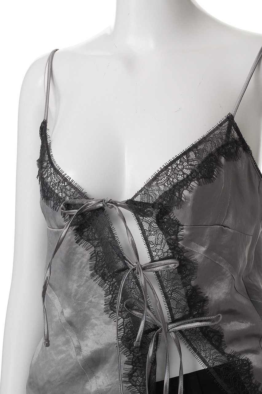【メゾンスペシャル/MAISON SPECIAL】のLace Docking Satin Camisole/レースドッキングサテンキャミソール 人気、トレンドファッション・服の通販 founy(ファニー) 　ファッション　Fashion　レディースファッション　WOMEN　トップス・カットソー　Tops/Tshirt　キャミソール / ノースリーブ　No Sleeves　シャツ/ブラウス　Shirts/Blouses　キャミソール　Camisole　サテン　Satin　タンク　Tank　ドッキング　Docking　ノースリーブ　No Sleeve　別注　Special Order　ラップ　Wrap　リボン　Ribbon　レース　Race　夏　Summer　エレガント 上品　Elegant　other-5|ID: prp329100004464608 ipo3291000000031631865