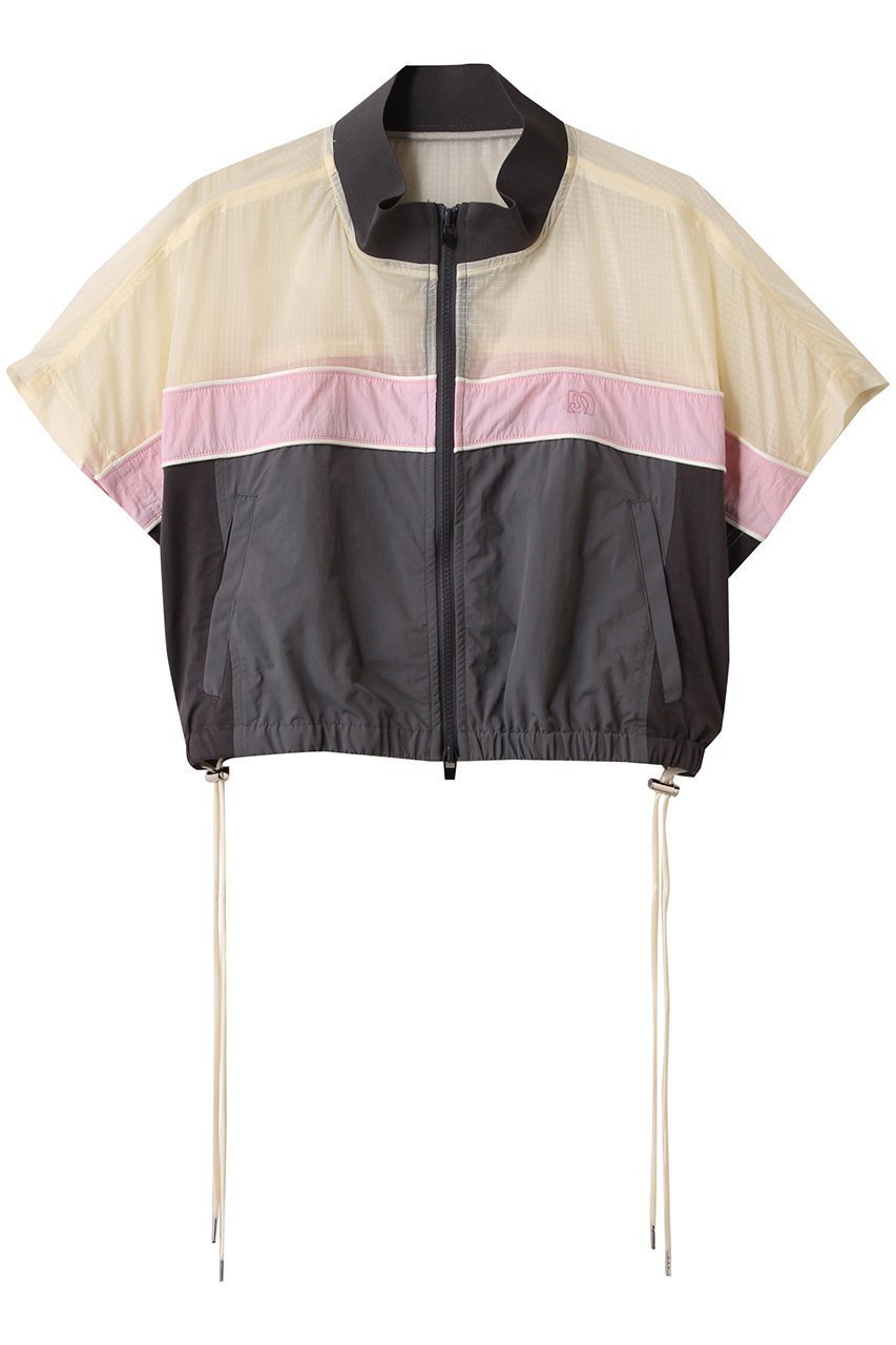 【メゾンスペシャル/MAISON SPECIAL】のColor Block Half Sleeve Tops/カラーブロックハーフスリーブトップス インテリア・キッズ・メンズ・レディースファッション・服の通販 founy(ファニー) 　ファッション　Fashion　レディースファッション　Fashion for Women　トップス・カットソー　Cut & Sew Tops　シャツ・ブラウス・オフィスカジュアル　Elegant Blouses & Button-Ups　カットソー　Cut and Sewn Top　コンパクト　Compact, Small Size　シアー　Sheer, See-Through　ショート　Short, Short Length　スピンドル　Spindle, Drawcord　スリーブ　Sleeve, Long Sleeve / Short Sleeve　スーツ　Suit, Formalwear　セットアップ　Set-Up, Coordinated Outfit　定番　Standard, Basic Item　ブロック　Block, Solid Block Pattern　おすすめ　Recommended / Our Picks　GRY(グレー)|ID: prp329100004464609 ipo3291000000036070716