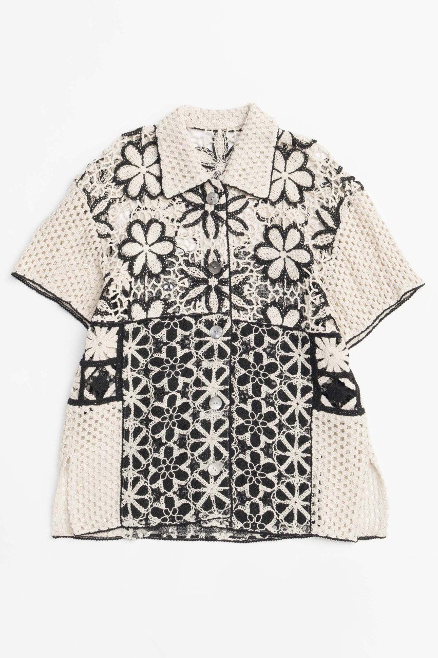 【メゾンスペシャル/MAISON SPECIAL】のMixed Lace Oversized Shirt/ミックスレースオーバーシャツ 人気、トレンドファッション・服の通販 founy(ファニー) 　ファッション　Fashion　レディースファッション　WOMEN　トップス・カットソー　Tops/Tshirt　シャツ/ブラウス　Shirts/Blouses　クロシェ　Crochet　ショート　Short　スリーブ　Sleeve　セットアップ　Set Up　リラックス　Relax　レース　Race　おすすめ　Recommend　夏　Summer　旅行　Travel　 other-1|ID: prp329100004464610 ipo3291000000031236554