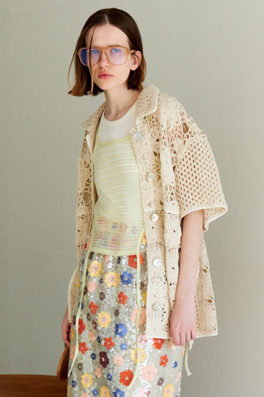 【メゾンスペシャル/MAISON SPECIAL】のMixed Lace Oversized Shirt/ミックスレースオーバーシャツ 人気、トレンドファッション・服の通販 founy(ファニー) 　ファッション　Fashion　レディースファッション　WOMEN　トップス・カットソー　Tops/Tshirt　シャツ/ブラウス　Shirts/Blouses　クロシェ　Crochet　ショート　Short　スリーブ　Sleeve　セットアップ　Set Up　リラックス　Relax　レース　Race　おすすめ　Recommend　夏　Summer　旅行　Travel　other-4|ID: prp329100004464610 ipo3291000000031249089