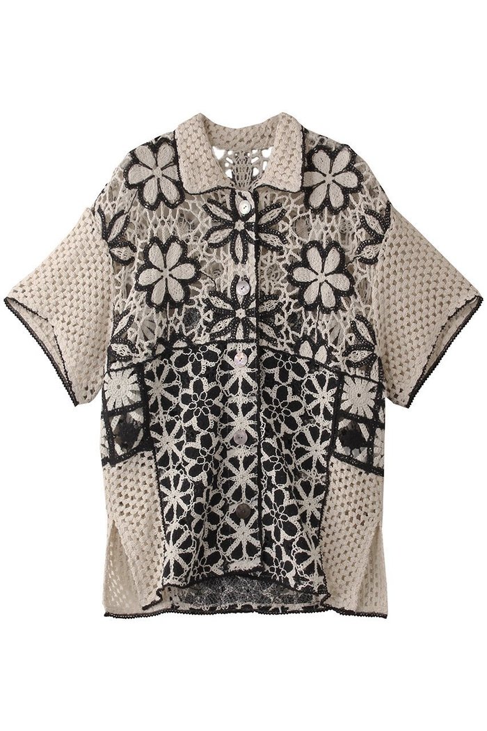 【メゾンスペシャル/MAISON SPECIAL】のMixed Lace Oversized Shirt/ミックスレースオーバーシャツ インテリア・キッズ・メンズ・レディースファッション・服の通販 founy(ファニー) https://founy.com/ ファッション Fashion レディースファッション Fashion for Women トップス・カットソー Cut & Sew Tops シャツ・ブラウス・オフィスカジュアル Elegant Blouses & Button-Ups クロシェ Crochet, Knitted Lace ショート Short, Short Length スリーブ Sleeve, Long Sleeve / Short Sleeve セットアップ Set-Up, Coordinated Outfit リラックス Relax, Relaxed Fit レース Lace, Lace Fabric おすすめ Recommended / Our Picks 夏 Summer 旅行 Travel |ID: prp329100004464610 ipo3291000000036097045