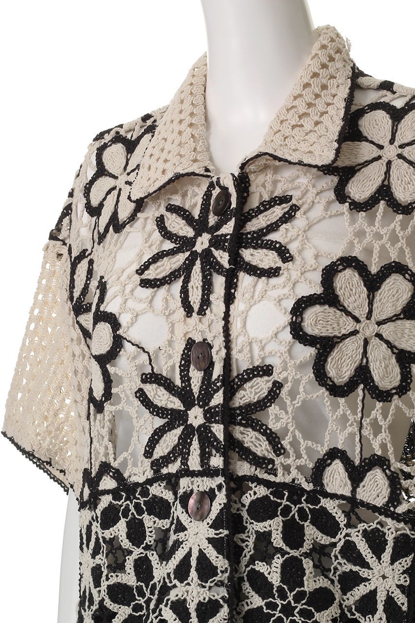 【メゾンスペシャル/MAISON SPECIAL】のMixed Lace Oversized Shirt/ミックスレースオーバーシャツ 人気、トレンドファッション・服の通販 founy(ファニー) 　ファッション　Fashion　レディースファッション　Fashion for Women　トップス・カットソー　Cut & Sew Tops　シャツ・ブラウス・オフィスカジュアル　Elegant Blouses & Button-Ups　クロシェ　Crochet, Knitted Lace　ショート　Short, Short Length　スリーブ　Sleeve, Long Sleeve / Short Sleeve　セットアップ　Set-Up, Coordinated Outfit　リラックス　Relax, Relaxed Fit　レース　Lace, Lace Fabric　おすすめ　Recommended / Our Picks　夏　Summer　旅行　Travel　other-5|ID: prp329100004464610 ipo3291000000036097051