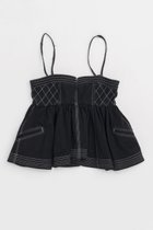 【メゾンスペシャル/MAISON SPECIAL】のWashed Peplum Tops/ウォッシュドペプラムトップス BLK(ブラック)|ID: prp329100004464611 ipo3291000000031236558