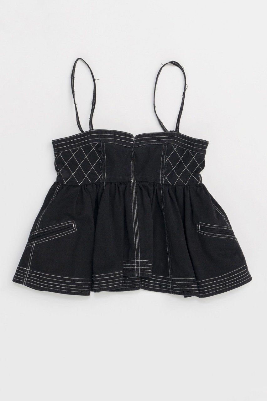 【メゾンスペシャル/MAISON SPECIAL】のWashed Peplum Tops/ウォッシュドペプラムトップス インテリア・キッズ・メンズ・レディースファッション・服の通販 founy(ファニー) 　ファッション　Fashion　レディースファッション　WOMEN　トップス・カットソー　Tops/Tshirt　シャツ/ブラウス　Shirts/Blouses　インナー　Inner　ガーリー　Girly　ショート　Short　スリーブ　Sleeve　タンク　Tank　フレア　Flare　ミックス　Mix　ミリタリー　Military　レース　Race　再入荷　Restock/Back In Stock/Re Arrival　おすすめ　Recommend　BLK(ブラック)|ID: prp329100004464611 ipo3291000000031236558