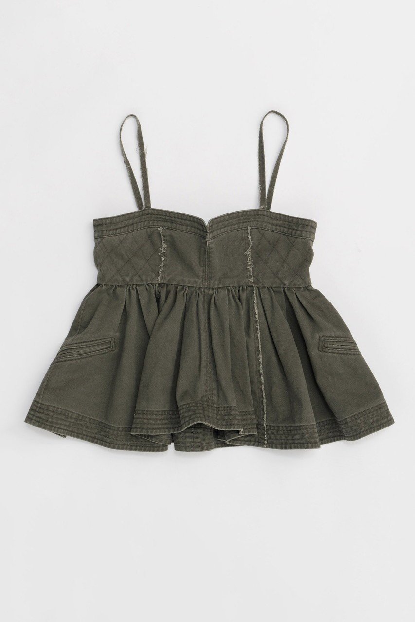 【メゾンスペシャル/MAISON SPECIAL】のWashed Peplum Tops/ウォッシュドペプラムトップス インテリア・キッズ・メンズ・レディースファッション・服の通販 founy(ファニー) 　ファッション　Fashion　レディースファッション　WOMEN　トップス・カットソー　Tops/Tshirt　シャツ/ブラウス　Shirts/Blouses　インナー　Inner　ガーリー　Girly　ショート　Short　スリーブ　Sleeve　タンク　Tank　フレア　Flare　ミックス　Mix　ミリタリー　Military　レース　Race　再入荷　Restock/Back In Stock/Re Arrival　おすすめ　Recommend　KHK(カーキ)|ID: prp329100004464611 ipo3291000000031236559