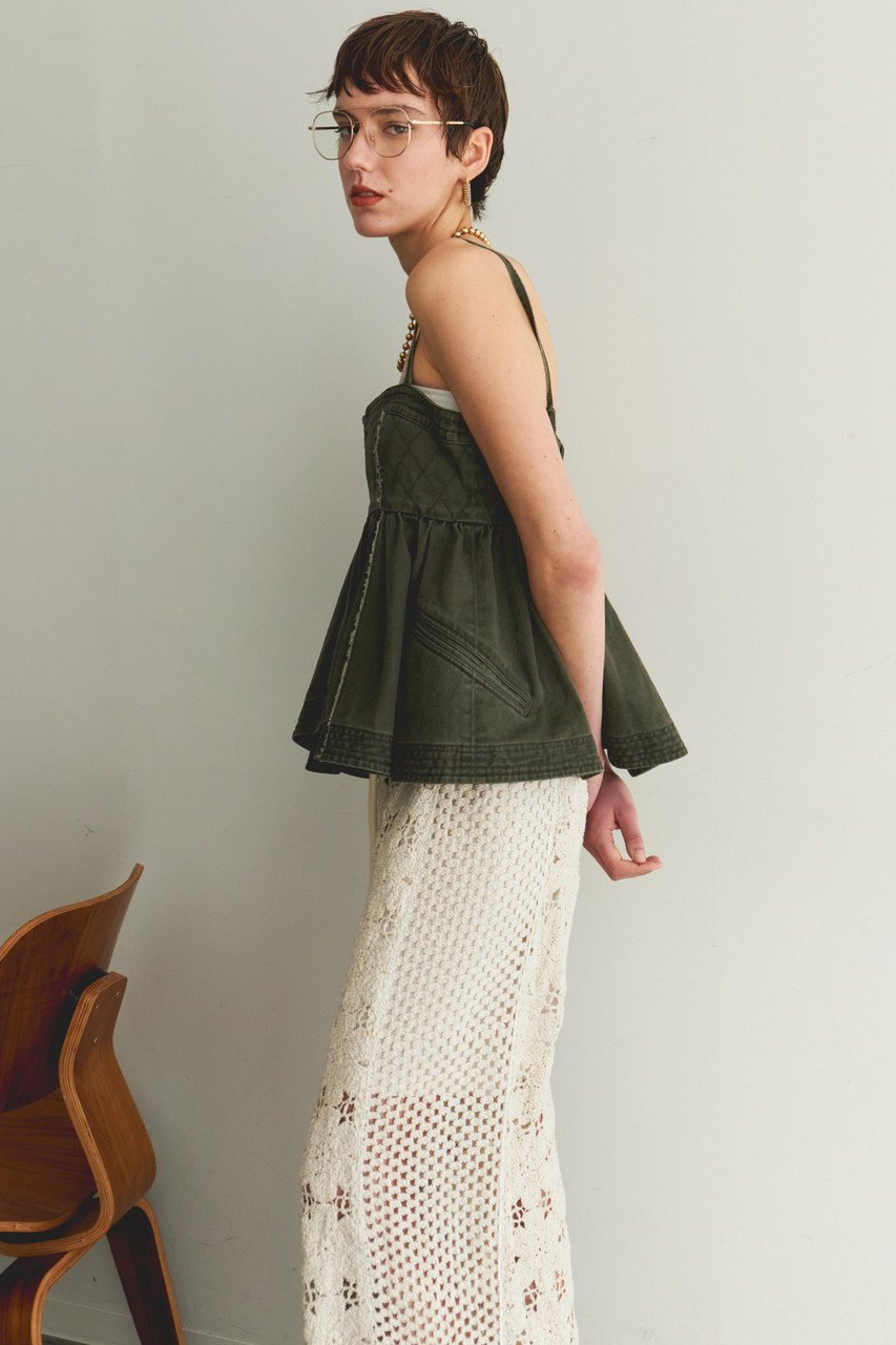 【メゾンスペシャル/MAISON SPECIAL】のWashed Peplum Tops/ウォッシュドペプラムトップス 人気、トレンドファッション・服の通販 founy(ファニー) 　ファッション　Fashion　レディースファッション　WOMEN　トップス・カットソー　Tops/Tshirt　シャツ/ブラウス　Shirts/Blouses　インナー　Inner　ガーリー　Girly　ショート　Short　スリーブ　Sleeve　タンク　Tank　フレア　Flare　ミックス　Mix　ミリタリー　Military　レース　Race　再入荷　Restock/Back In Stock/Re Arrival　おすすめ　Recommend　other-8|ID: prp329100004464611 ipo3291000000031323509