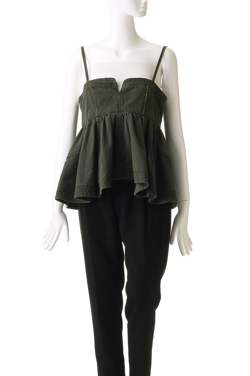 【メゾンスペシャル/MAISON SPECIAL】のWashed Peplum Tops/ウォッシュドペプラムトップス 人気、トレンドファッション・服の通販 founy(ファニー) 　ファッション　Fashion　レディースファッション　Fashion for Women　トップス・カットソー　Cut & Sew Tops　シャツ・ブラウス・オフィスカジュアル　Elegant Blouses & Button-Ups　インナー　Innerwear　ガーリー　Girly, Feminine Style　ショート　Short, Short Length　スリーブ　Sleeve, Long Sleeve / Short Sleeve　タンク　Tank Top, Sleeveless Top　フレア　Flare, Flared　ミックス　Mix, Mixed Style　ミリタリー　Military, Army Style　レース　Lace, Lace Fabric　おすすめ　Recommended / Our Picks　other-2|ID: prp329100004464611 ipo3291000000035505806