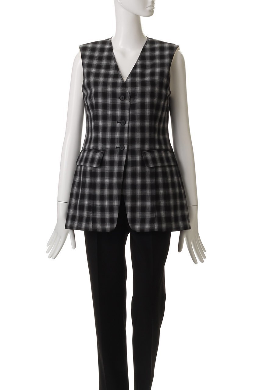 【メゾンスペシャル/MAISON SPECIAL】のSuiting V-neck Gilet/スーチングVネックジレ 人気、トレンドファッション・服の通販 founy(ファニー) 　ファッション　Fashion　レディースファッション　Fashion for Women　アウター　Coat / Outerwear Collection　レディースジャケット・軽アウター　Jackets　シェイプ　Shape, Slim Fit　ジャケット　Jacket, Outerwear　ストライプ　Stripe, Striped Pattern　セットアップ　Set-Up, Coordinated Outfit　ベスト　Vest, Waistcoat　夏　Summer　エレガント 上品　Elegant　other-2|ID: prp329100004464612 ipo3291000000032788326