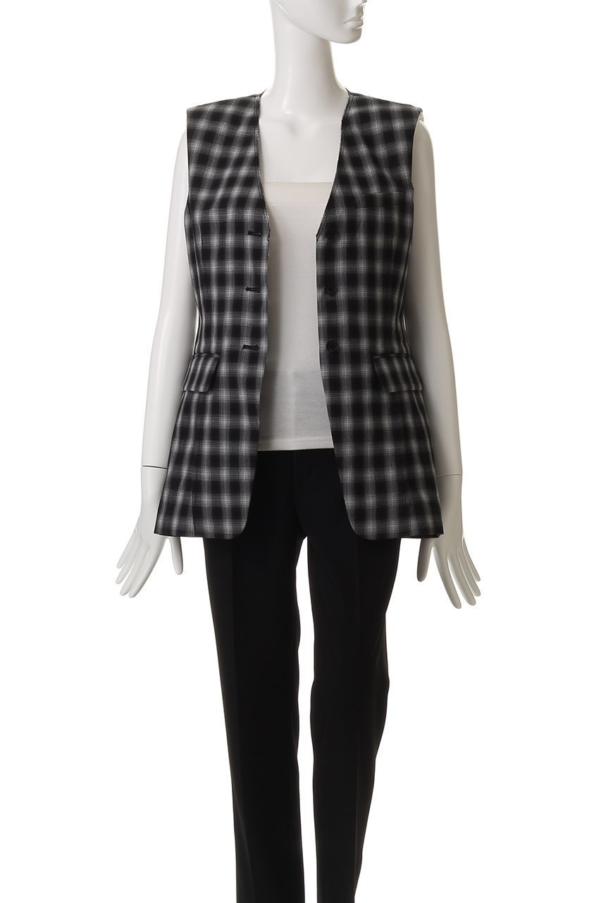 【メゾンスペシャル/MAISON SPECIAL】のSuiting V-neck Gilet/スーチングVネックジレ 人気、トレンドファッション・服の通販 founy(ファニー) 　ファッション　Fashion　レディースファッション　Fashion for Women　アウター　Coat / Outerwear Collection　レディースジャケット・軽アウター　Jackets　シェイプ　Shape, Slim Fit　ジャケット　Jacket, Outerwear　ストライプ　Stripe, Striped Pattern　セットアップ　Set-Up, Coordinated Outfit　ベスト　Vest, Waistcoat　夏　Summer　エレガント 上品　Elegant　other-7|ID: prp329100004464612 ipo3291000000032788344