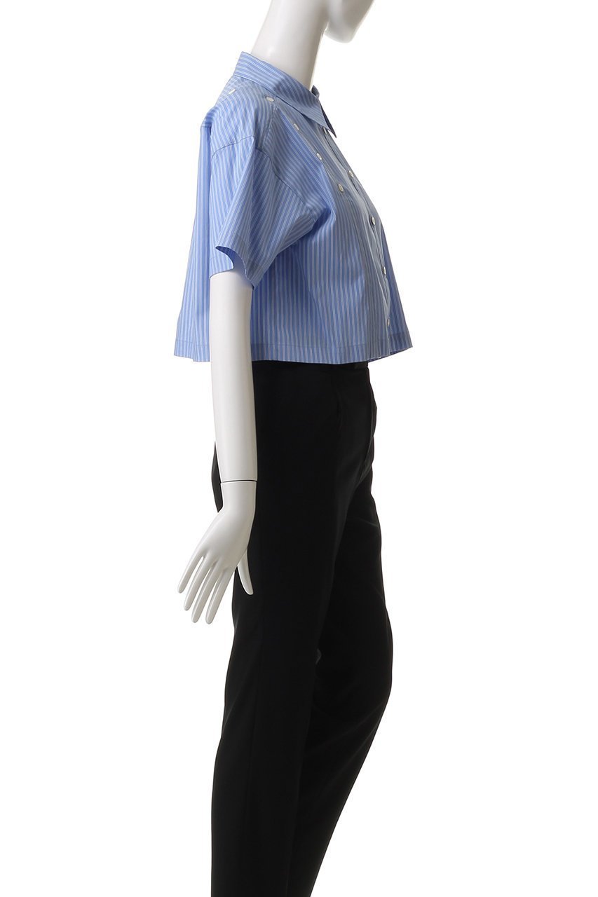 【メゾンスペシャル/MAISON SPECIAL】のButton Slit Short Shirt/ボタンスリットショートシャツ 人気、トレンドファッション・服の通販 founy(ファニー) 　ファッション　Fashion　レディースファッション　WOMEN　トップス・カットソー　Tops/Tshirt　シャツ/ブラウス　Shirts/Blouses　ロング / Tシャツ　T-Shirts　シャドー　Shadow　ショルダー　Shoulder　ショート　Short　ストライプ　Stripe　スリット　Slit　スリーブ　Sleeve　ボトム　Bottom　リラックス　Relax　ワイド　Wide　夏　Summer　other-6|ID: prp329100004464614 ipo3291000000031631867
