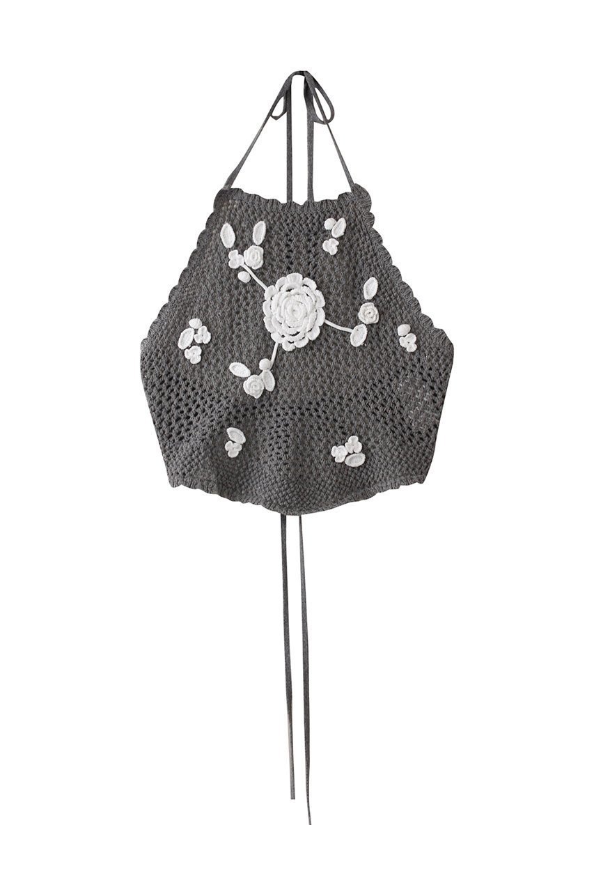 【メゾンスペシャル/MAISON SPECIAL】のMotif Bustier/モチーフビスチェ インテリア・キッズ・メンズ・レディースファッション・服の通販 founy(ファニー) 　ファッション　Fashion　レディースファッション　Fashion for Women　トップス・カットソー　Cut & Sew Tops　キャミソール&ノースリーブ　Camisoles & Sleeveless Tops　シャツ・ブラウス・オフィスカジュアル　Elegant Blouses & Button-Ups　ビスチェ　Bustiers & Corset Tops / Layered Bustier Style　かぎ針　Crochet　セットアップ　Set-Up, Coordinated Outfit　手編み　Hand-Knitted, Handmade Knit　ノースリーブ　Sleeveless, No-Sleeve　メッシュ　Mesh, Net Fabric　モチーフ　Motif, Design Theme　おすすめ　Recommended / Our Picks　GRY(グレー)|ID: prp329100004464615 ipo3291000000036395466