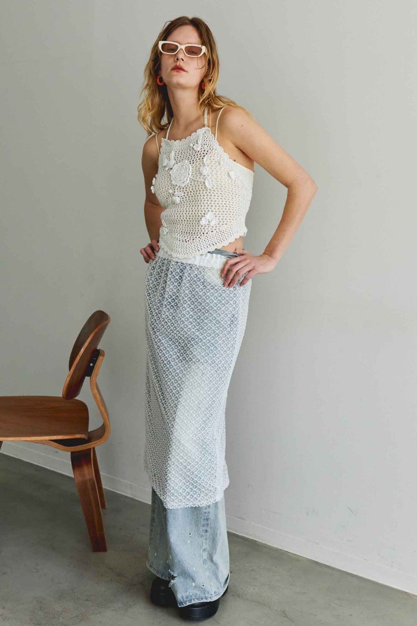 【メゾンスペシャル/MAISON SPECIAL】のMotif Bustier/モチーフビスチェ 人気、トレンドファッション・服の通販 founy(ファニー) 　ファッション　Fashion　レディースファッション　Fashion for Women　トップス・カットソー　Cut & Sew Tops　キャミソール&ノースリーブ　Camisoles & Sleeveless Tops　シャツ・ブラウス・オフィスカジュアル　Elegant Blouses & Button-Ups　ビスチェ　Bustiers & Corset Tops / Layered Bustier Style　かぎ針　Crochet　セットアップ　Set-Up, Coordinated Outfit　手編み　Hand-Knitted, Handmade Knit　ノースリーブ　Sleeveless, No-Sleeve　メッシュ　Mesh, Net Fabric　モチーフ　Motif, Design Theme　おすすめ　Recommended / Our Picks　other-7|ID: prp329100004464615 ipo3291000000036395476