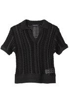 【メゾンスペシャル/MAISON SPECIAL】のStriped Knit Shirt/ストライプニットシャツ BLK(ブラック)|ID: prp329100004464616 ipo3291000000035063037