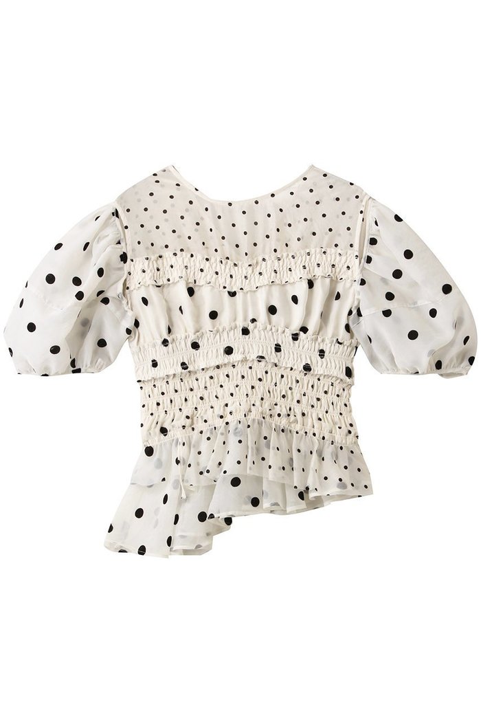 【メゾンスペシャル/MAISON SPECIAL】の2way Sleeve Dot Ruffle Blouse/2WAYスリーブドットフリルブラウス インテリア・キッズ・メンズ・レディースファッション・服の通販 founy(ファニー) https://founy.com/ ファッション Fashion レディースファッション Fashion for Women トップス・カットソー Cut & Sew Tops シャツ・ブラウス・オフィスカジュアル Elegant Blouses & Button-Ups オーガンジー Organza Fabric ショート Short, Short Length スリーブ Sleeve, Long Sleeve / Short Sleeve ドット Polka Dot, Dot Pattern ノースリーブ Sleeveless, No-Sleeve パターン Pattern, Design Print ファブリック Fabric, Textile フェミニン Feminine, Girly ベルベット Velvet, Velvety 無地 Plain, Solid Color ロング Long, Long-Length エレガント 上品 Elegant |ID: prp329100004464617 ipo3291000000035757112