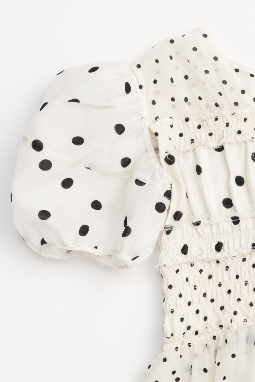 【メゾンスペシャル/MAISON SPECIAL】の2way Sleeve Dot Ruffle Blouse/2WAYスリーブドットフリルブラウス 人気、トレンドファッション・服の通販 founy(ファニー) 　ファッション　Fashion　レディースファッション　Fashion for Women　トップス・カットソー　Cut & Sew Tops　シャツ・ブラウス・オフィスカジュアル　Elegant Blouses & Button-Ups　オーガンジー　Organza Fabric　ショート　Short, Short Length　スリーブ　Sleeve, Long Sleeve / Short Sleeve　ドット　Polka Dot, Dot Pattern　ノースリーブ　Sleeveless, No-Sleeve　パターン　Pattern, Design Print　ファブリック　Fabric, Textile　フェミニン　Feminine, Girly　ベルベット　Velvet, Velvety　無地　Plain, Solid Color　ロング　Long, Long-Length　エレガント 上品　Elegant　other-8|ID: prp329100004464617 ipo3291000000036391107