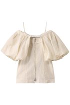 【メゾンスペシャル/MAISON SPECIAL】のJacquard Volume Sleeve Tops/ジャガードボリュームスリーブトップス WHT(ホワイト)|ID: prp329100004464619 ipo3291000000036140594