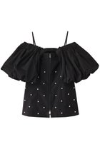 【メゾンスペシャル/MAISON SPECIAL】のPearl Volume Sleeve Tops/パールボリュームスリーブトップス BLK(ブラック)|ID: prp329100004464620 ipo3291000000032836992