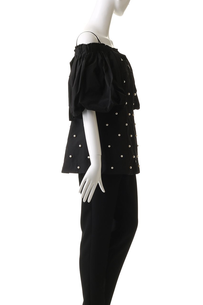 【メゾンスペシャル/MAISON SPECIAL】のPearl Volume Sleeve Tops/パールボリュームスリーブトップス 人気、トレンドファッション・服の通販 founy(ファニー) ファッション Fashion レディースファッション Fashion for Women トップス・カットソー Cut & Sew Tops シャツ・ブラウス・オフィスカジュアル Elegant Blouses & Button-Ups ボリューム袖・フリルスリーブブラウス Voluminous & Ruffle Sleeves / Puffy Sleeve Tops エレガント 上品 Elegant ショート Short, Short Length シンプル Simple, Minimal スリーブ Sleeve, Long Sleeve / Short Sleeve タフタ Taffeta, Structured Fabric トレンド Trend, Trending Now パール Pearl, Pearl Accent other-3|ID: prp329100004464620 ipo3291000000032837004