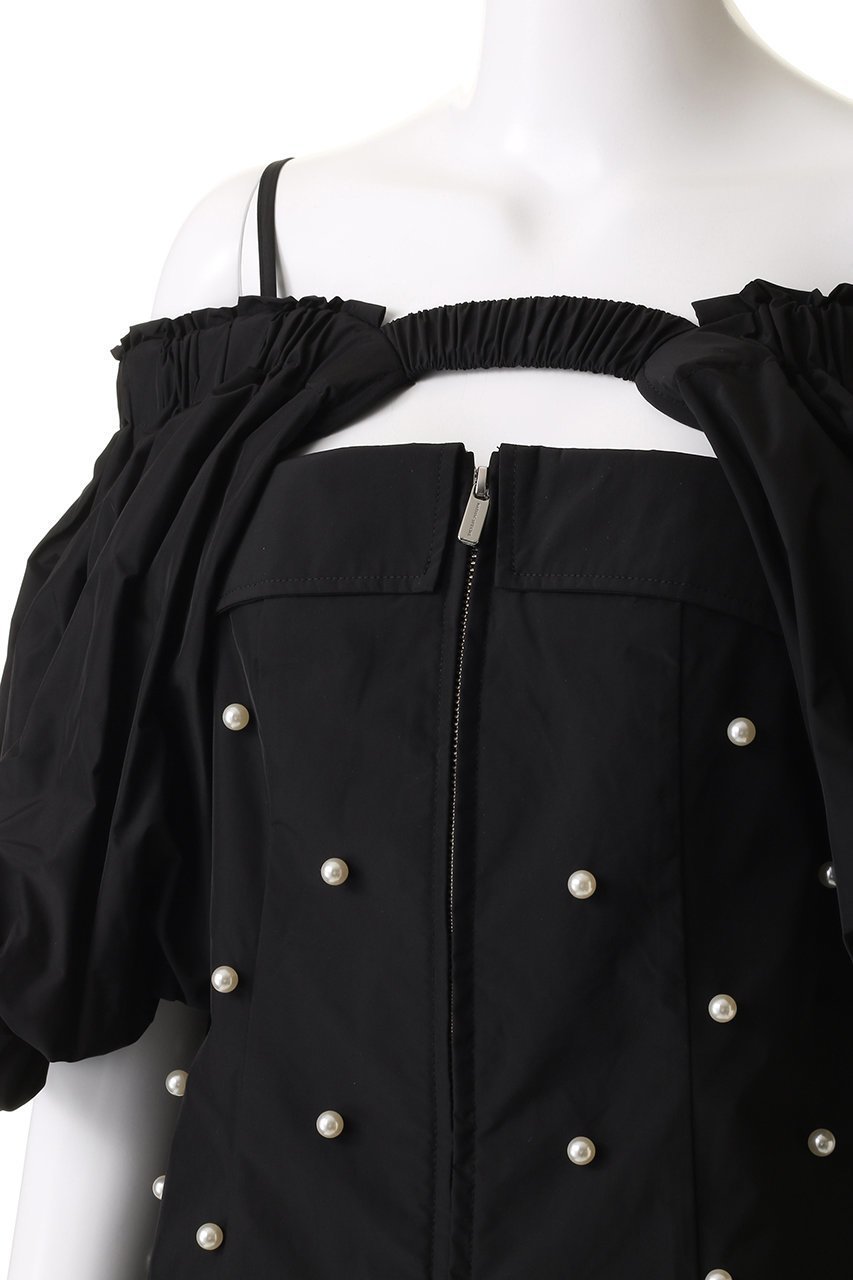 【メゾンスペシャル/MAISON SPECIAL】のPearl Volume Sleeve Tops/パールボリュームスリーブトップス 人気、トレンドファッション・服の通販 founy(ファニー) 　ファッション　Fashion　レディースファッション　Fashion for Women　トップス・カットソー　Cut & Sew Tops　シャツ・ブラウス・オフィスカジュアル　Elegant Blouses & Button-Ups　ボリューム袖・フリルスリーブブラウス　Voluminous & Ruffle Sleeves / Puffy Sleeve Tops　エレガント 上品　Elegant　ショート　Short, Short Length　シンプル　Simple, Minimal　スリーブ　Sleeve, Long Sleeve / Short Sleeve　タフタ　Taffeta, Structured Fabric　トレンド　Trend, Trending Now　パール　Pearl, Pearl Accent　other-5|ID: prp329100004464620 ipo3291000000036070844