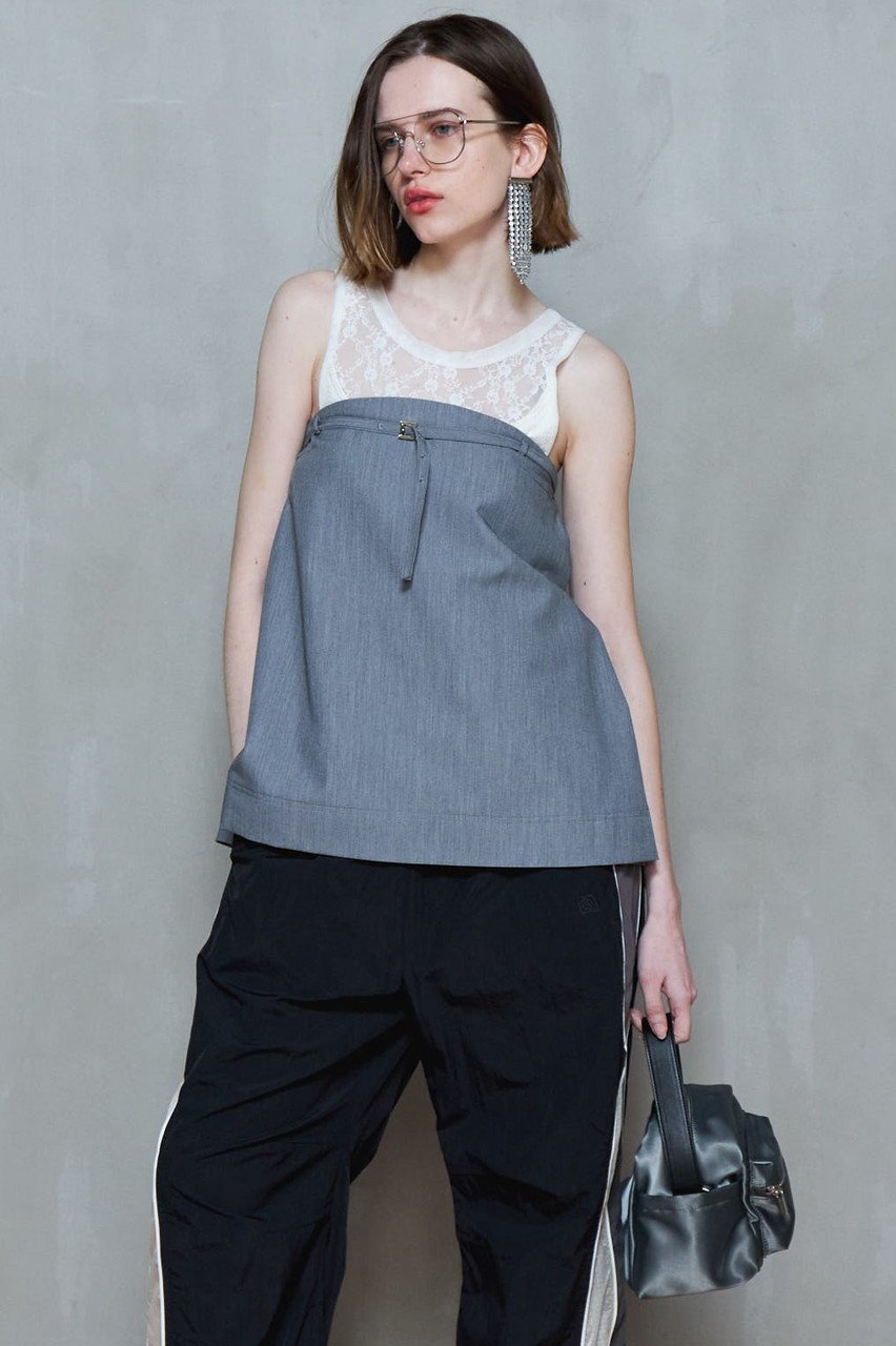 【メゾンスペシャル/MAISON SPECIAL】のBear Tops/ベアトップス 人気、トレンドファッション・服の通販 founy(ファニー) 　ファッション　Fashion　レディースファッション　Fashion for Women　トップス・カットソー　Cut & Sew Tops　キャミソール&ノースリーブ　Camisoles & Sleeveless Tops　シャツ・ブラウス・オフィスカジュアル　Elegant Blouses & Button-Ups　スラックス　Slacks, Dress Pants　セットアップ　Set-Up, Coordinated Outfit　デニム　Denim, Jeans Material　ノースリーブ　Sleeveless, No-Sleeve　ワイド　Wide, Wide Fit　おすすめ　Recommended / Our Picks　夏　Summer　エレガント 上品　Elegant　other-7|ID: prp329100004464621 ipo3291000000032835543