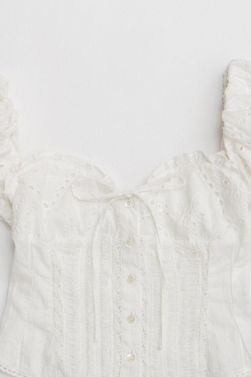 【メゾンスペシャル/MAISON SPECIAL】の2way Cotton Puff Sleeve Bustier/2WAYコットンパフスリーブビスチェ 人気、トレンドファッション・服の通販 founy(ファニー) 　ファッション　Fashion　レディースファッション　WOMEN　トップス・カットソー　Tops/Tshirt　キャミソール / ノースリーブ　No Sleeves　シャツ/ブラウス　Shirts/Blouses　ビスチェ　Bustier　キャミソール　Camisole　ストライプ　Stripe　スリーブ　Sleeve　タンク　Tank　ドッキング　Docking　ノースリーブ　No Sleeve　フィット　Fit　フェミニン　Feminine　フリル　Frills　おすすめ　Recommend　夏　Summer　other-2|ID: prp329100004464622 ipo3291000000031249153