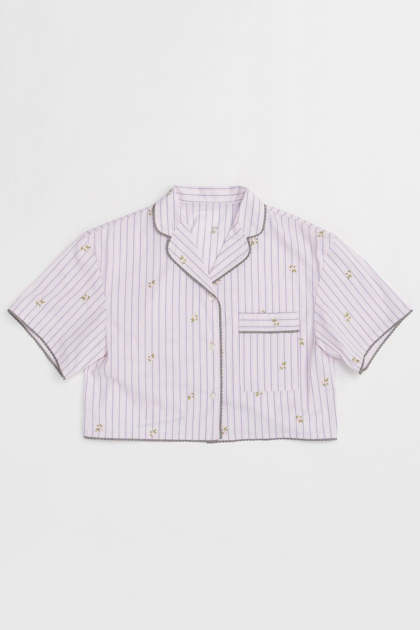 【メゾンスペシャル/MAISON SPECIAL】のPajama Shirt/パジャマシャツ インテリア・キッズ・メンズ・レディースファッション・服の通販 founy(ファニー) 　ファッション　Fashion　レディースファッション　WOMEN　トップス・カットソー　Tops/Tshirt　シャツ/ブラウス　Shirts/Blouses　ショート　Short　ストライプ　Stripe　スリーブ　Sleeve　セットアップ　Set Up　バランス　Balance　パジャマ　Pajamas　モチーフ　Motif　リラックス　Relax　ワイド　Wide　再入荷　Restock/Back In Stock/Re Arrival　おすすめ　Recommend　PNK(ピンク)|ID: prp329100004464624 ipo3291000000031236599