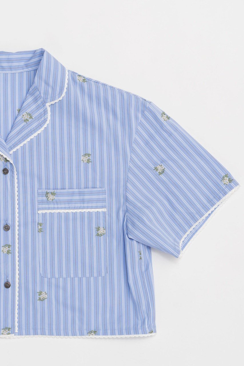 【メゾンスペシャル/MAISON SPECIAL】のPajama Shirt/パジャマシャツ 人気、トレンドファッション・服の通販 founy(ファニー) 　ファッション　Fashion　レディースファッション　WOMEN　トップス・カットソー　Tops/Tshirt　シャツ/ブラウス　Shirts/Blouses　ショート　Short　ストライプ　Stripe　スリーブ　Sleeve　セットアップ　Set Up　バランス　Balance　パジャマ　Pajamas　モチーフ　Motif　リラックス　Relax　ワイド　Wide　再入荷　Restock/Back In Stock/Re Arrival　おすすめ　Recommend　other-2|ID: prp329100004464624 ipo3291000000031249164