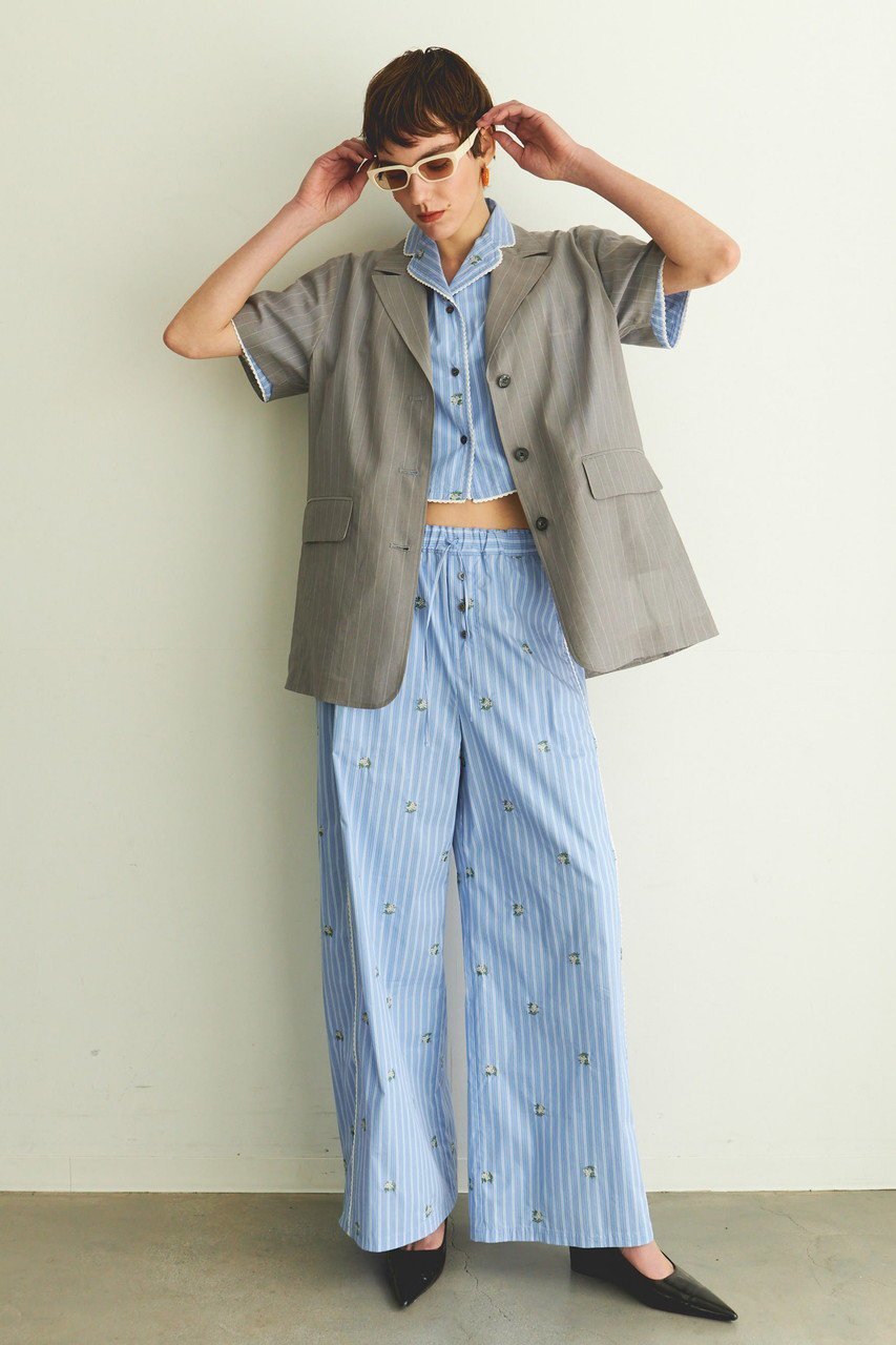 【メゾンスペシャル/MAISON SPECIAL】のPajama Shirt/パジャマシャツ 人気、トレンドファッション・服の通販 founy(ファニー) 　ファッション　Fashion　レディースファッション　WOMEN　トップス・カットソー　Tops/Tshirt　シャツ/ブラウス　Shirts/Blouses　ショート　Short　ストライプ　Stripe　スリーブ　Sleeve　セットアップ　Set Up　バランス　Balance　パジャマ　Pajamas　モチーフ　Motif　リラックス　Relax　ワイド　Wide　再入荷　Restock/Back In Stock/Re Arrival　おすすめ　Recommend　other-5|ID: prp329100004464624 ipo3291000000031323554