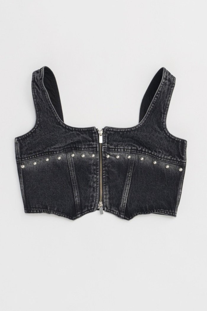 【メゾンスペシャル/MAISON SPECIAL】のStuds Denim Bustier/スタッズデニムビスチェ インテリア・キッズ・メンズ・レディースファッション・服の通販 founy(ファニー) https://founy.com/ ファッション Fashion レディースファッション WOMEN トップス・カットソー Tops/Tshirt キャミソール / ノースリーブ No Sleeves シャツ/ブラウス Shirts/Blouses ビスチェ Bustier コンパクト Compact シンプル Simple ジップ Zip スタッズ Studs セットアップ Set Up デニム Denim ノースリーブ No Sleeve フロント Front おすすめ Recommend |ID: prp329100004464625 ipo3291000000031236602
