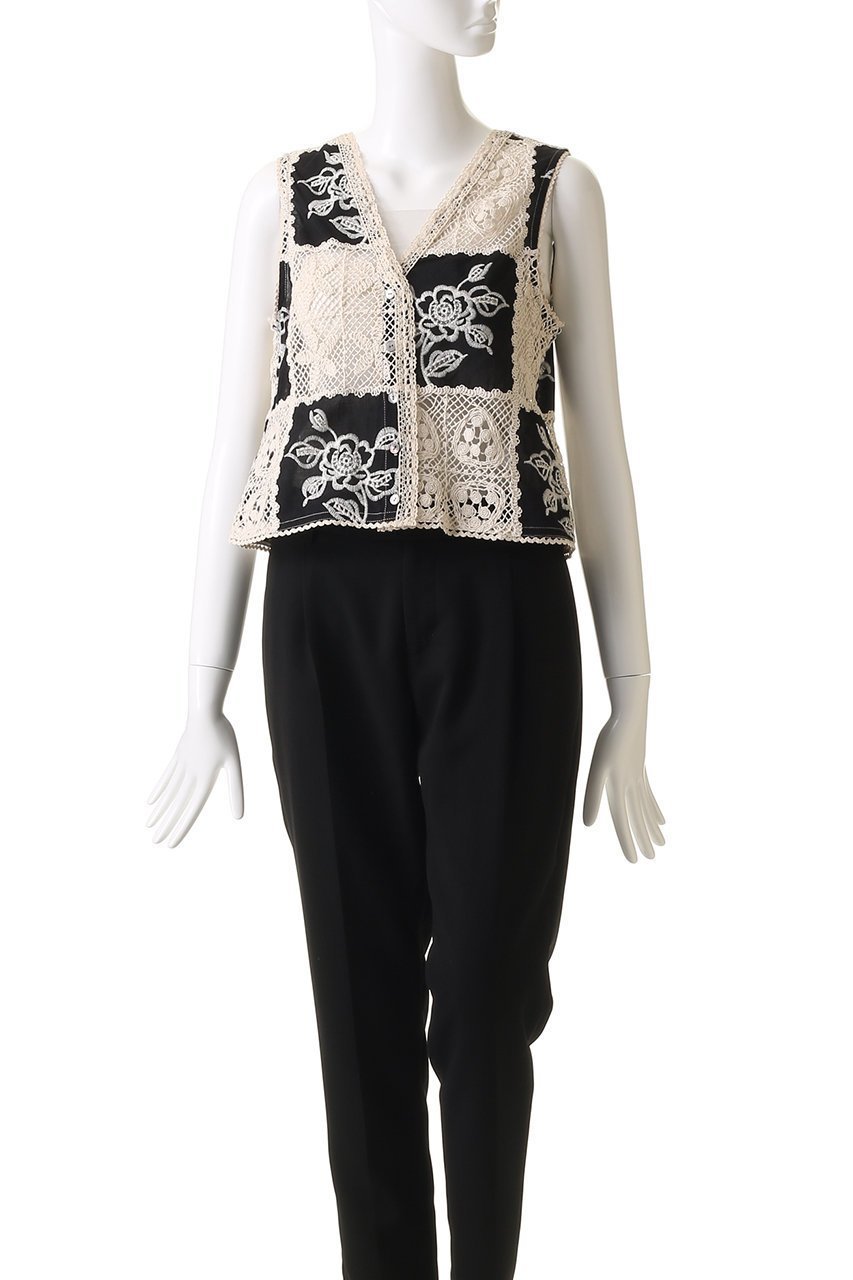 【メゾンスペシャル/MAISON SPECIAL】の2way Embroidery Vest/2WAYエンブロイダリーベスト 人気、トレンドファッション・服の通販 founy(ファニー) 　ファッション　Fashion　レディースファッション　Fashion for Women　アウター　Coat / Outerwear Collection　レディースジャケット・軽アウター　Jackets　かぎ針　Crochet　コンパクト　Compact, Small Size　ジャケット　Jacket, Outerwear　セットアップ　Set-Up, Coordinated Outfit　ドッキング　Docking, Mixed Material　フラワー　Flower, Floral　ブロック　Block, Solid Block Pattern　ベスト　Vest, Waistcoat　モチーフ　Motif, Design Theme　おすすめ　Recommended / Our Picks　other-2|ID: prp329100004464626 ipo3291000000036888415