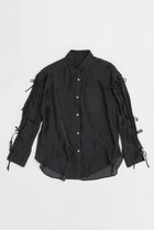 【メゾンスペシャル/MAISON SPECIAL】のOversize Shear Ribbon Shirt/オーバーシアーリボンシャツ BLK(ブラック)|ID: prp329100004464627 ipo3291000000031236609