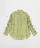 【メゾンスペシャル/MAISON SPECIAL】のOversize Shear Ribbon Shirt/オーバーシアーリボンシャツ GRN(グリーン)|ID: prp329100004464627 ipo3291000000031236611
