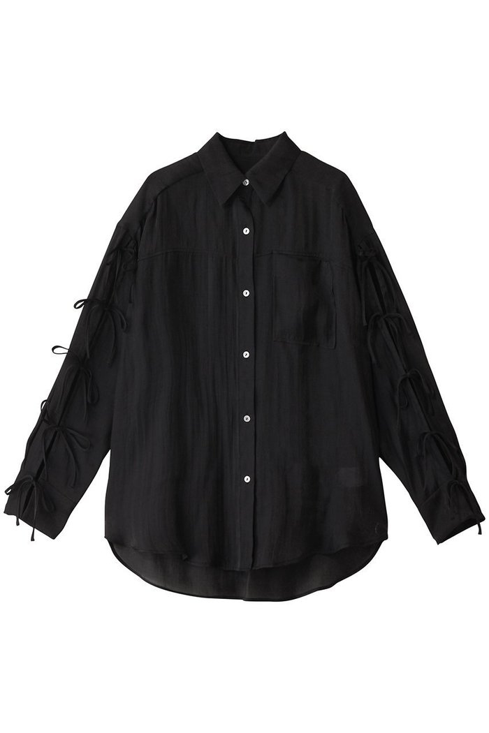 【メゾンスペシャル/MAISON SPECIAL】のOversize Shear Ribbon Shirt/オーバーシアーリボンシャツ インテリア・キッズ・メンズ・レディースファッション・服の通販 founy(ファニー) https://founy.com/ ファッション Fashion レディースファッション Fashion for Women トップス・カットソー Cut & Sew Tops シャツ・ブラウス・オフィスカジュアル Elegant Blouses & Button-Ups エアリー Airy Texture キャミソール Camisole, Spaghetti Strap Top スリーブ Sleeve, Long Sleeve / Short Sleeve タンク Tank Top, Sleeveless Top ポケット Pocket, Pocket Detail 羽織 Haori, Light Jacket リボン Ribbon, Bow ロング Long, Long-Length 夏 Summer |ID: prp329100004464627 ipo3291000000036394695