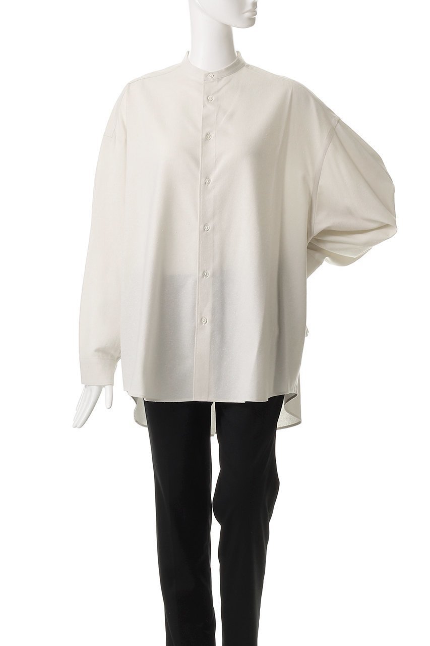 【グラフペーパー/Graphpaper】のSilk Noil Viscose Band Collar Shirt/シャツ 人気、トレンドファッション・服の通販 founy(ファニー) 　ファッション　Fashion　レディースファッション　WOMEN　トップス・カットソー　Tops/Tshirt　シャツ/ブラウス　Shirts/Blouses　ショルダー　Shoulder　スリーブ　Sleeve　ドロップ　Drop　ロング　Long　other-2|ID: prp329100004464642 ipo3291000000031249281