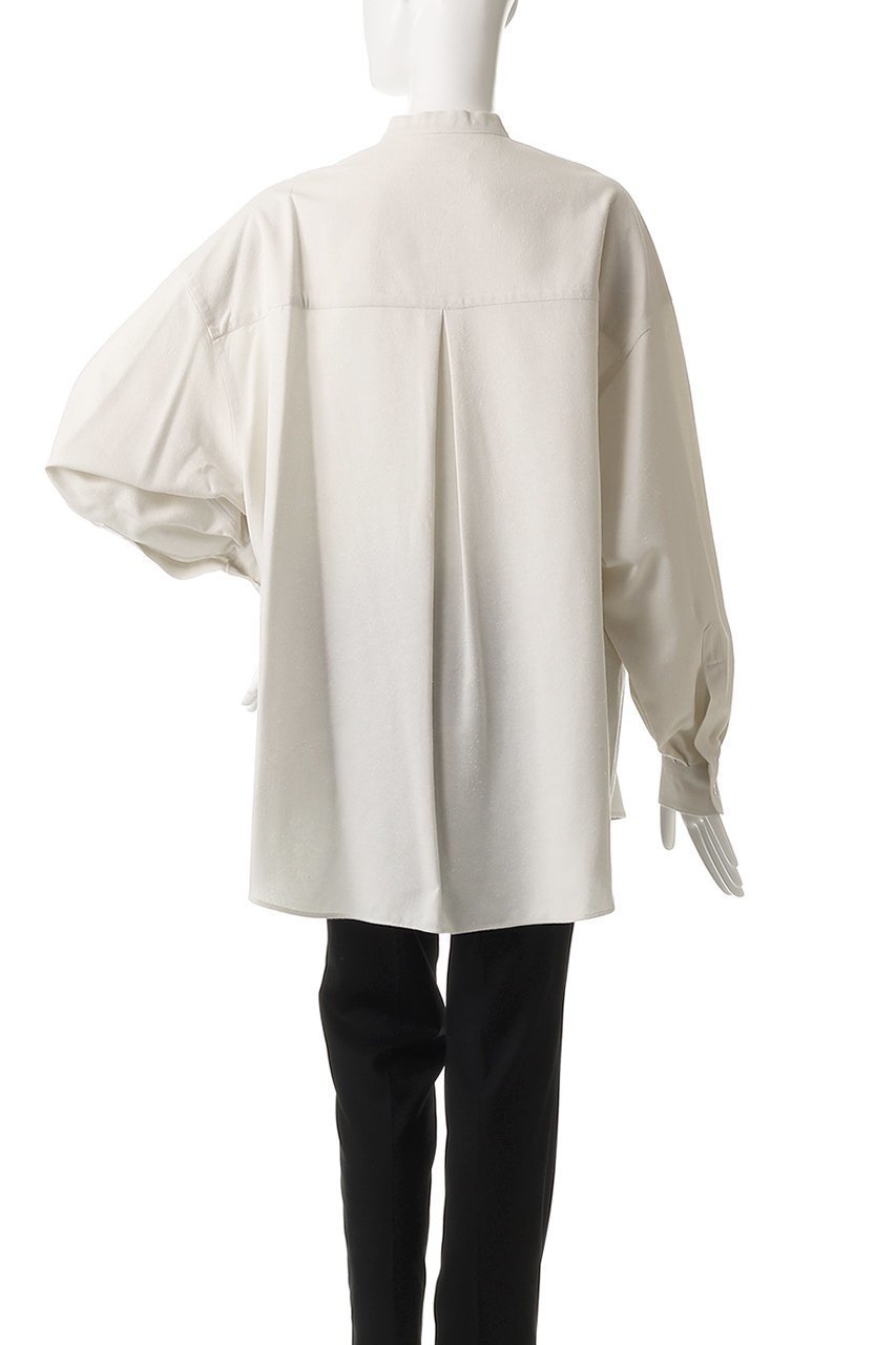 【グラフペーパー/Graphpaper】のSilk Noil Viscose Band Collar Shirt/シャツ 人気、トレンドファッション・服の通販 founy(ファニー) 　ファッション　Fashion　レディースファッション　WOMEN　トップス・カットソー　Tops/Tshirt　シャツ/ブラウス　Shirts/Blouses　ショルダー　Shoulder　スリーブ　Sleeve　ドロップ　Drop　ロング　Long　other-4|ID: prp329100004464642 ipo3291000000031249285