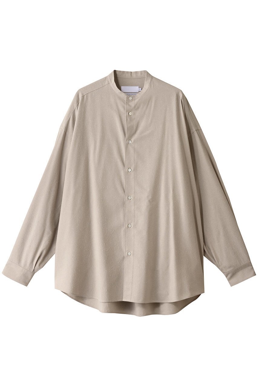 【グラフペーパー/Graphpaper】のSilk Noil Viscose Band Collar Shirt/シャツ 人気、トレンドファッション・服の通販 founy(ファニー) 　ファッション　Fashion　レディースファッション　Fashion for Women　トップス・カットソー　Cut & Sew Tops　シャツ・ブラウス・オフィスカジュアル　Elegant Blouses & Button-Ups　ショルダー　Shoulder, Shoulder Strap　スリーブ　Sleeve, Long Sleeve / Short Sleeve　ドロップ　Drop Shoulder, Dropped Style　ロング　Long, Long-Length　 other-1|ID: prp329100004464642 ipo3291000000032842282